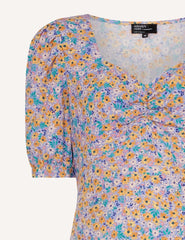 Multi Ditsy Floral Maternity Rosie Midi Dress