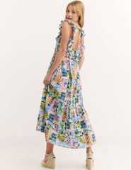 Multi Raye Postcard Cassidy Maxi Nightdress