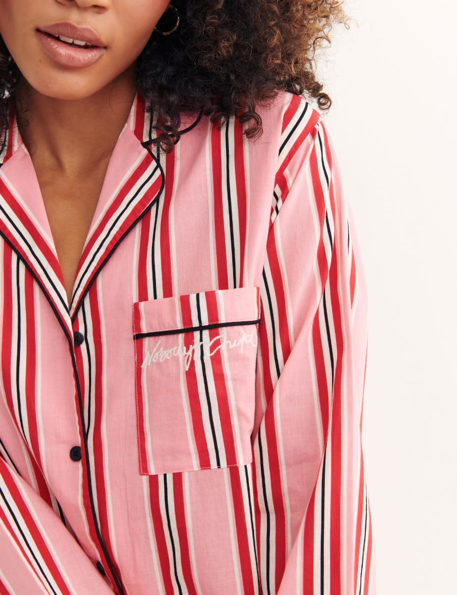 Pink Harry Stripe Night Shirt Dress