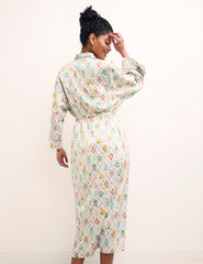 Floral Satin Pyjama Robe