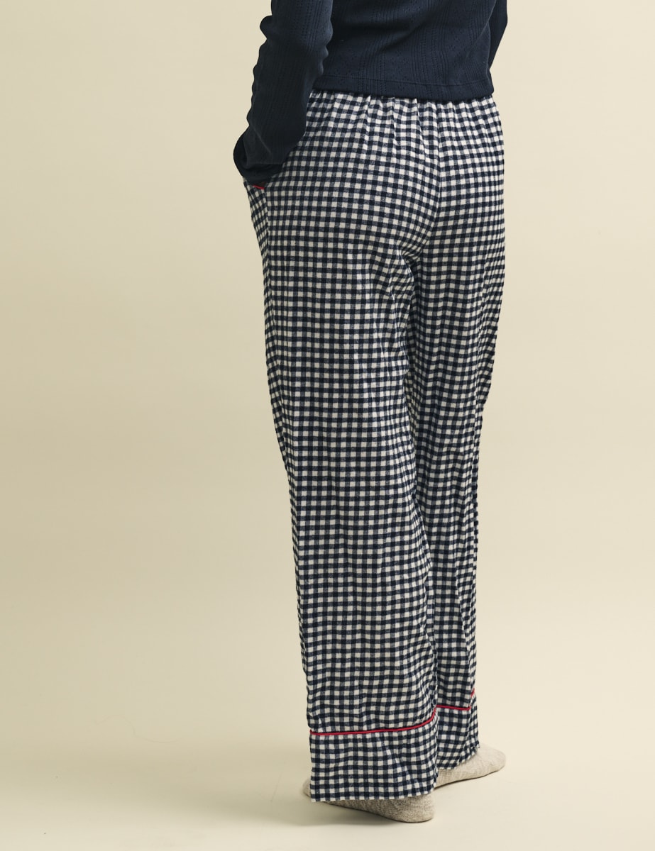Black Check Pyjama Trousers