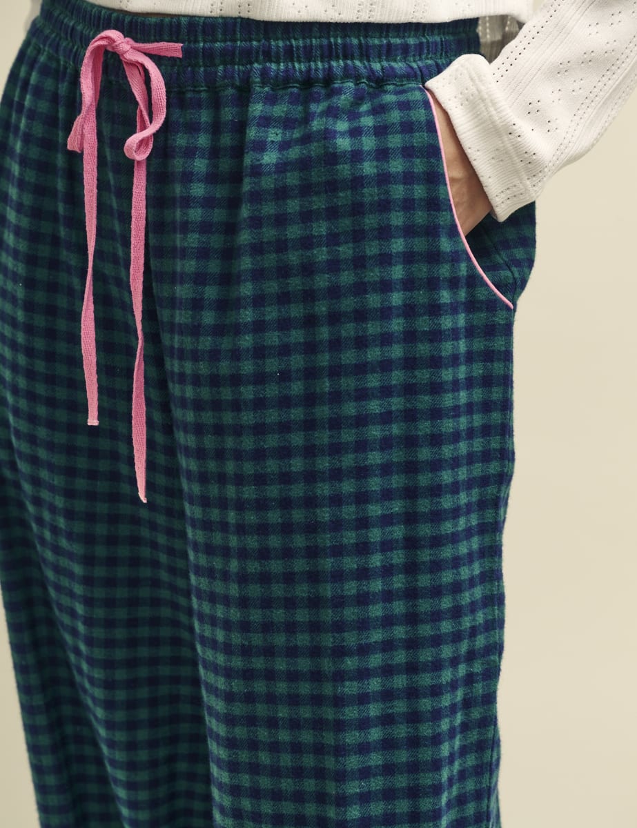 Green Check Pyjama Trousers