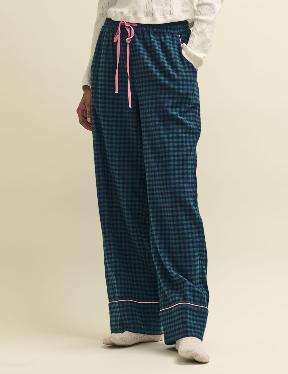 Green Check Pyjama Trousers
