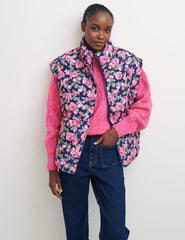 Fearne Cotton Kelly Floral Kelly Quilted Short Gilet