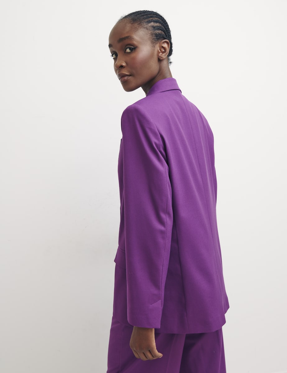 Fearne Cotton Purple Beth Blazer