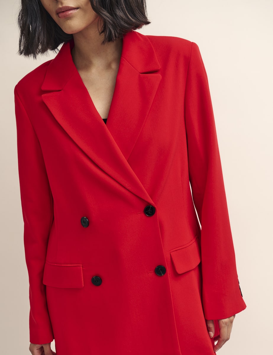 Fearne Cotton Red Double Breasted Blazer