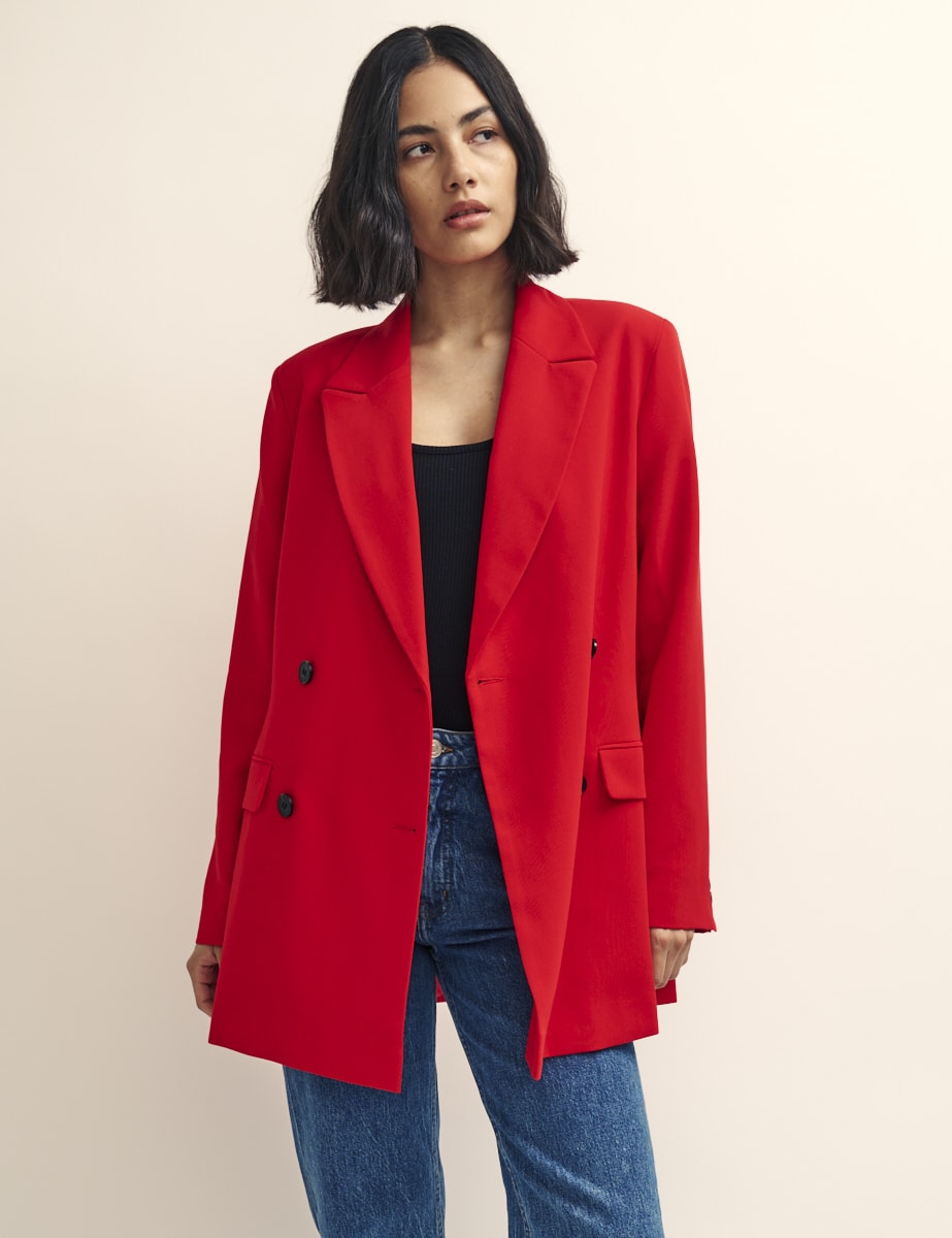 Fearne Cotton Red Double Breasted Blazer