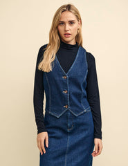 Dark Denim Waistcoat