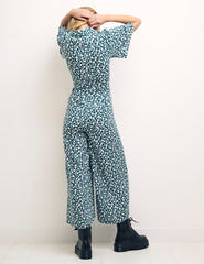 Green Ditsy Floral Daisy Jumpsuit