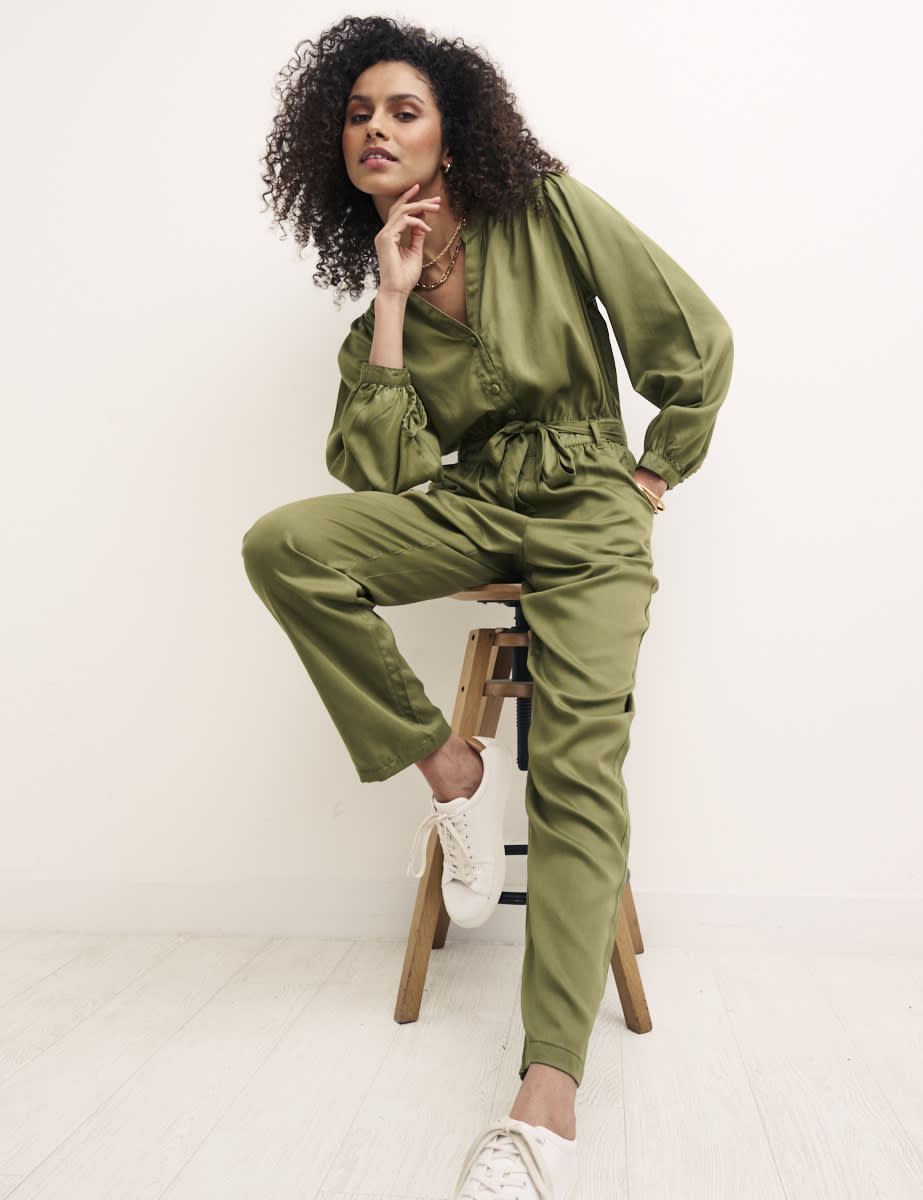 Khaki Foxglove Jumpsuit