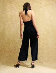 Black Halter Neck Jumpsuit