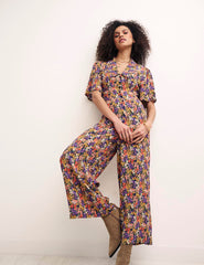 Multi Floral Daisy Jumpsuit