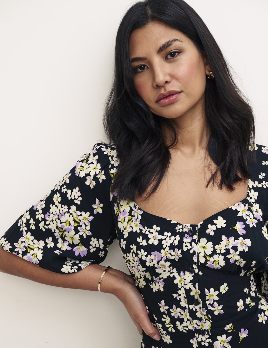 Black Floral Winne Jumpsuit