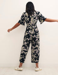Black Floral Winne Jumpsuit