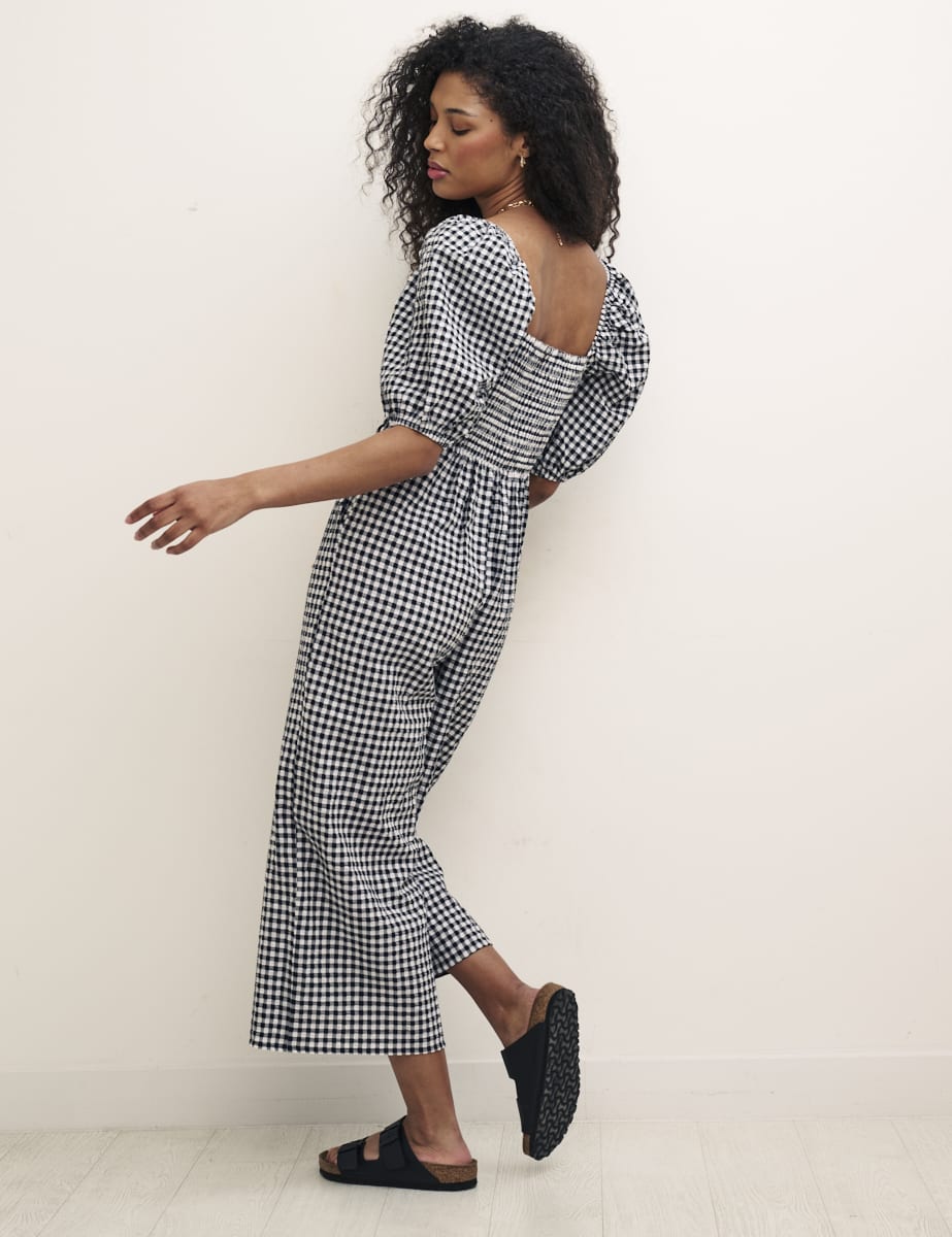 Black & White Gingham Simone Jumpsuit