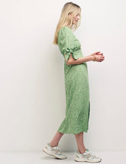 Petite Green Floral Midi Shift Dress