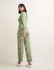 Green Floral Delta Jumpsuit