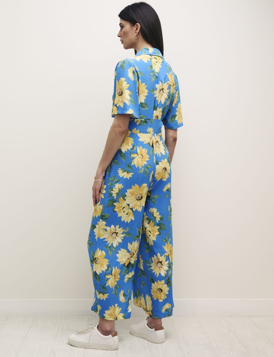 Sunflower V-Neck Daisy Jumpsuit