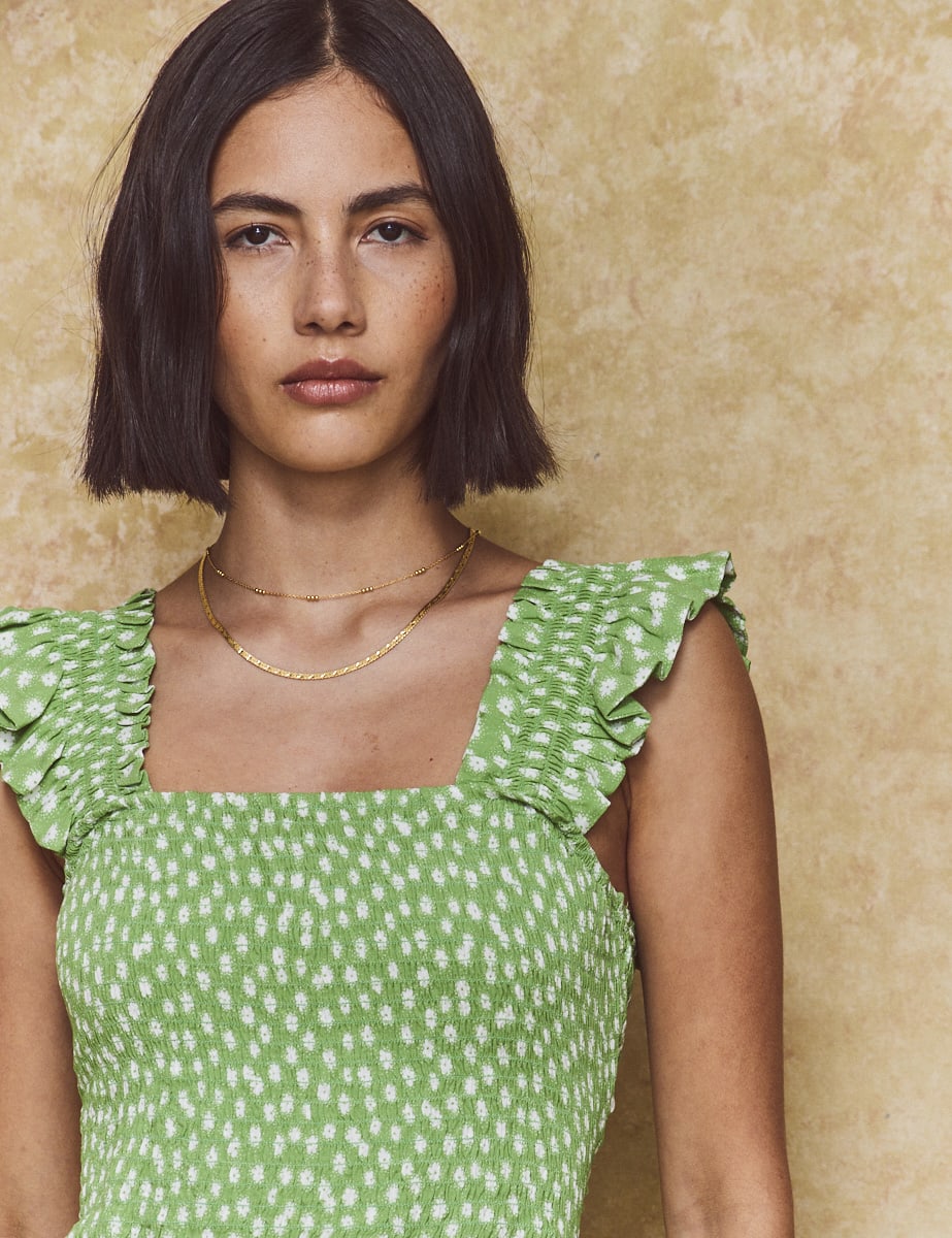 Green Daisy Floral Maya Jumpsuit