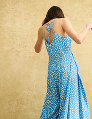 Fearne Cotton Blue Ditsy Daisy Maryana Jumpsuit