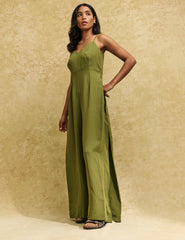 Khaki Wide Leg Maryana Jumpsuit