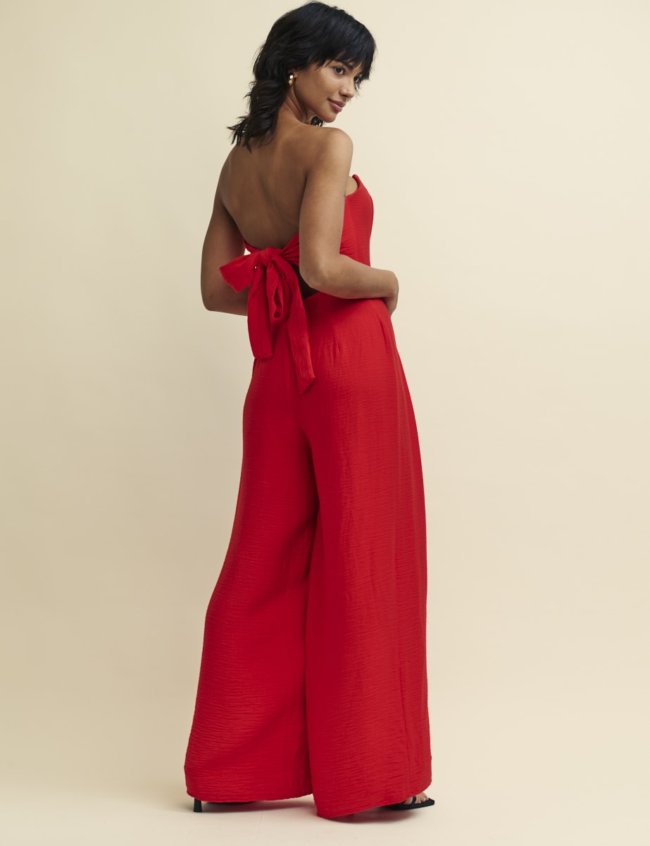 Petite Red Rory Jumpsuit
