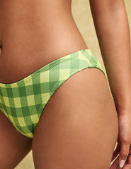 Green Check Bikini Bottoms
