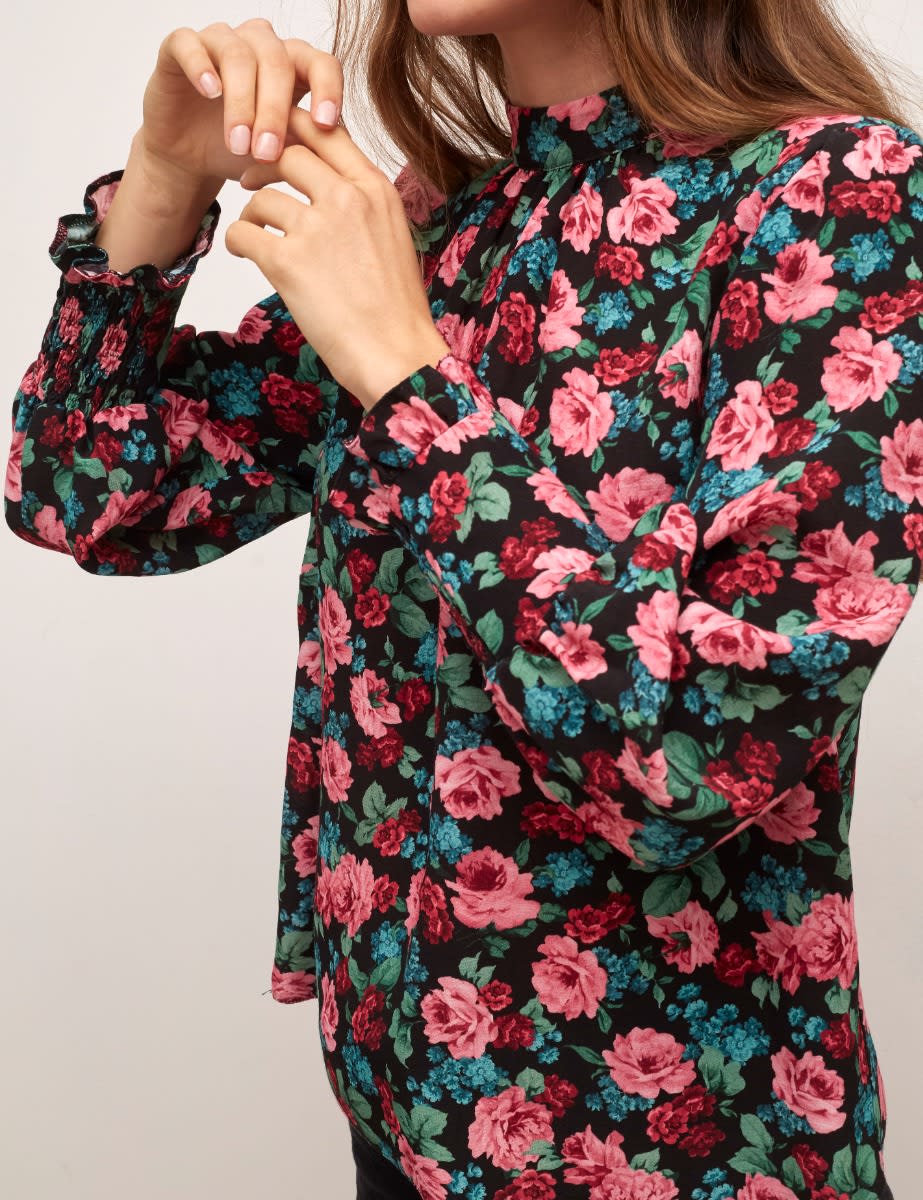 Pink Floral Marina Blouse
