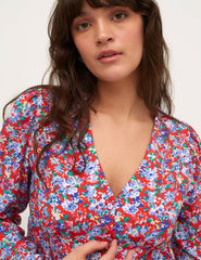 Brioney Floral Red Jilly Top