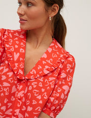Multi Nova Heart Pink Emmie Blouse