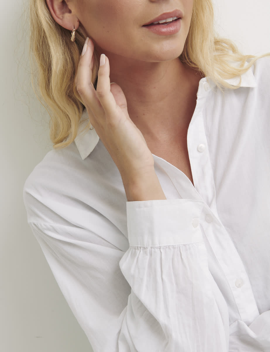 White Clarissa Beach Shirt