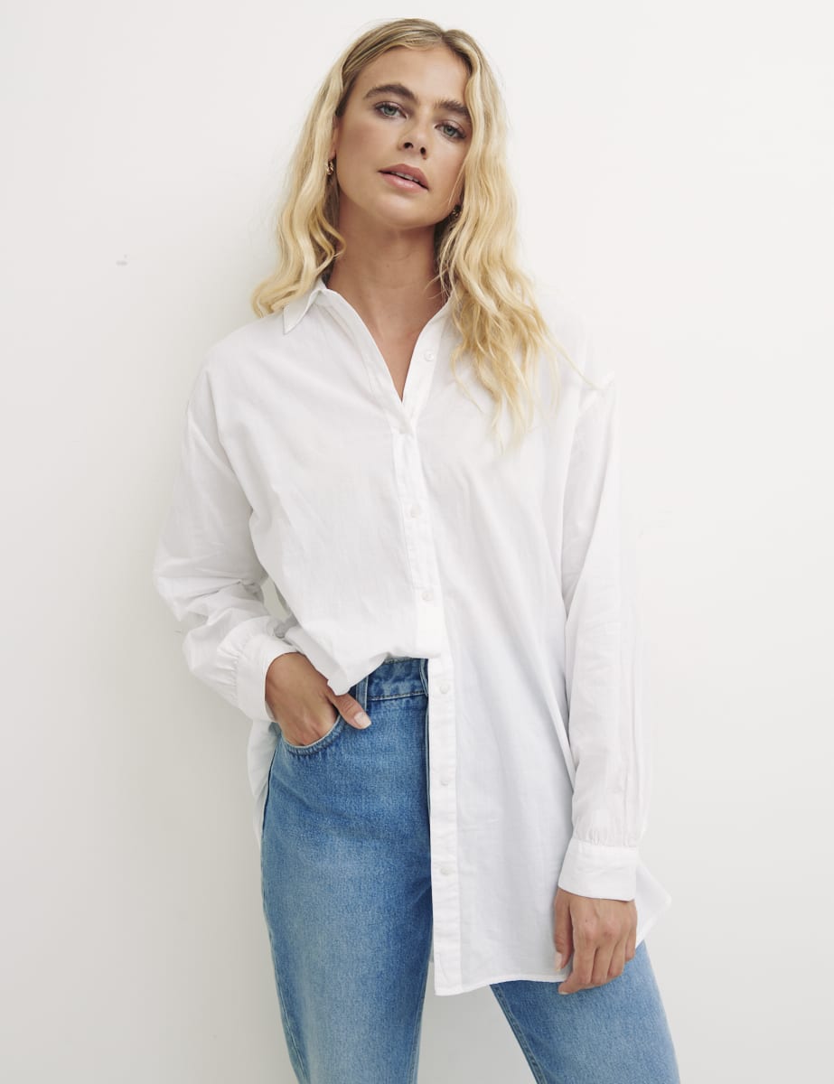 White Clarissa Beach Shirt