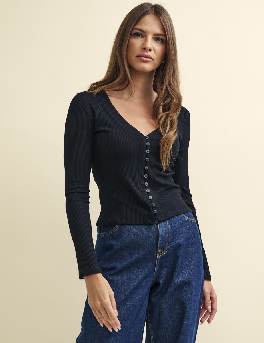 Button Through Top