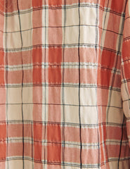 Orange & Cream Check Delia Check Shirt