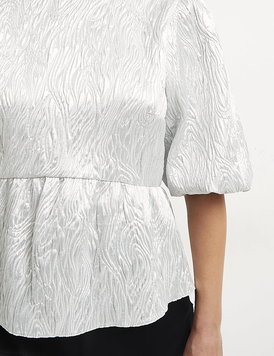 Silver Texture Bernie Blouse