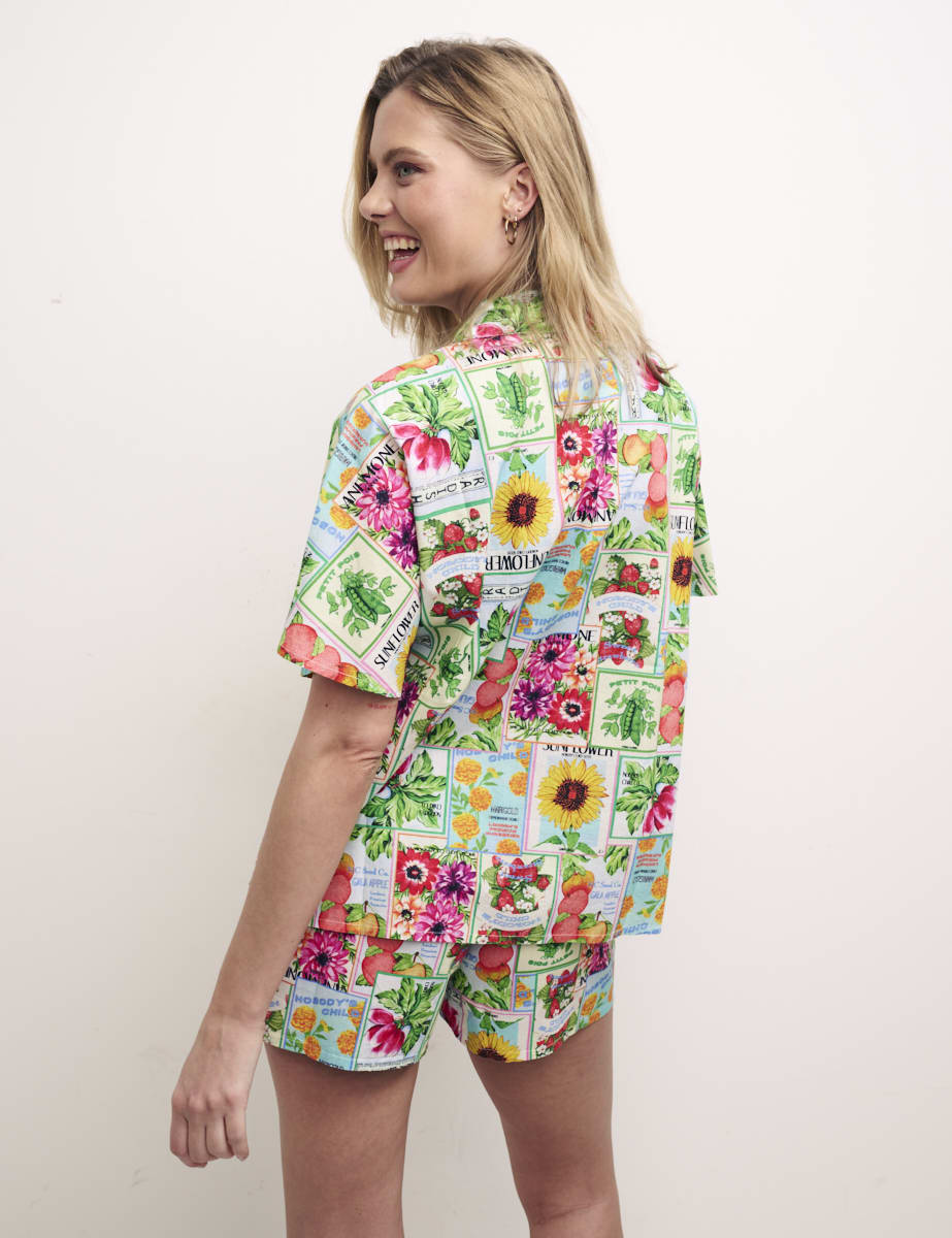 Seed Packet Print Lola Shirt