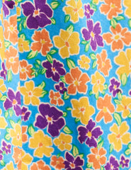 Retro Floral Willow Crop Top