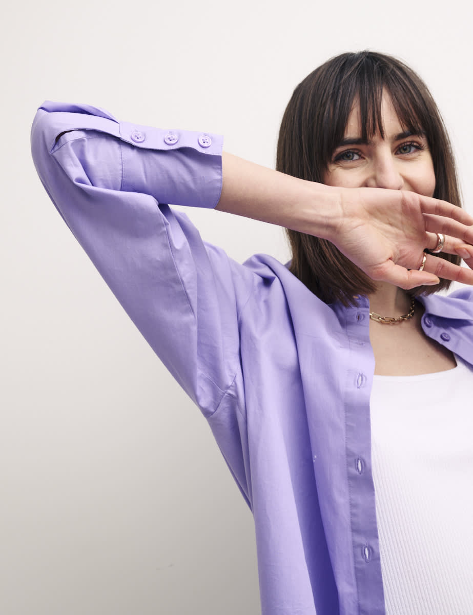 Purple Oversized Shirt