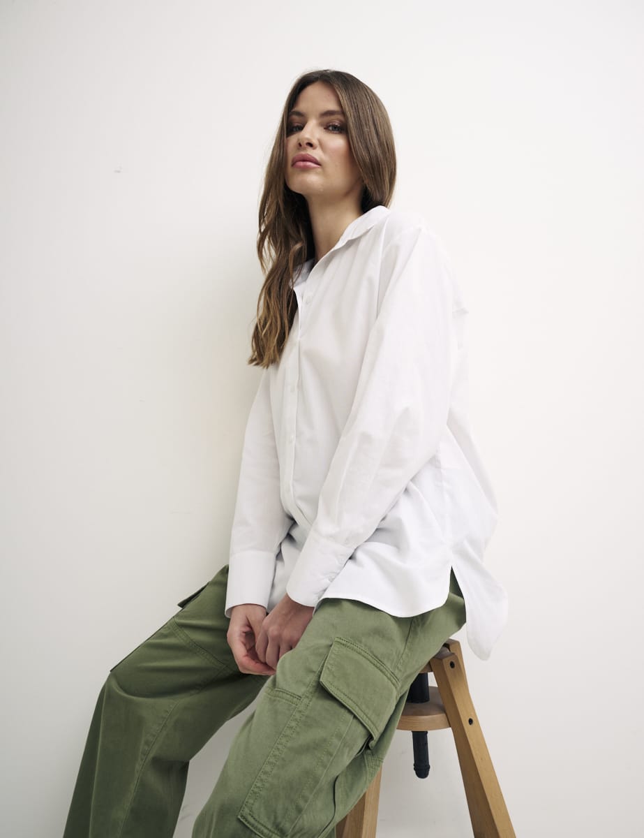 Plain White Sunday Shirt