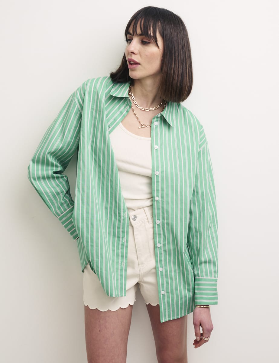 Green Stripe Sunday Shirt