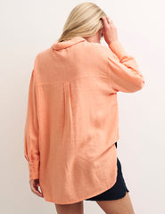 Orange Oversized Shirt