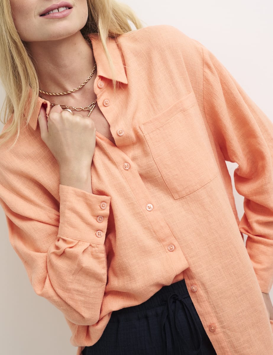 Orange Oversized Shirt