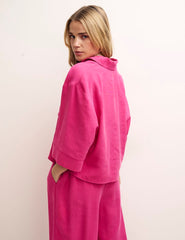 Hot Pink Oversized Boxy Shirt