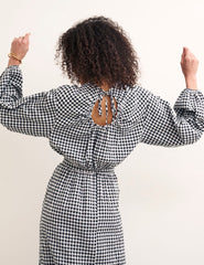 Black/White Gingham Bonnie Co Ord Top