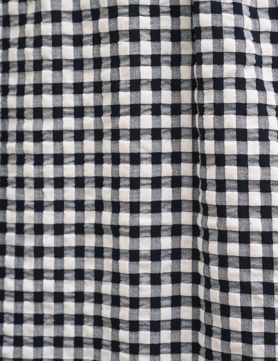 Black/White Gingham Bonnie Co Ord Top