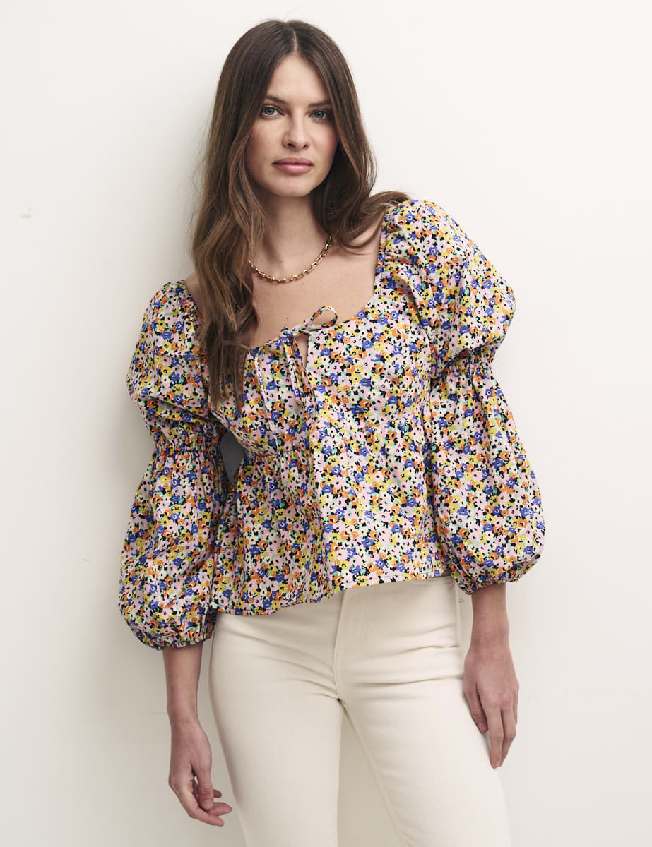 Floral Smock Skye Top