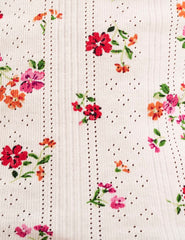 White Floral Short Sleeve T-Shirt