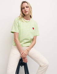 Green Strip Cameron Boyfriend Tshirt