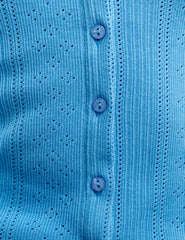 Blue Andie Pointelle Cardigan