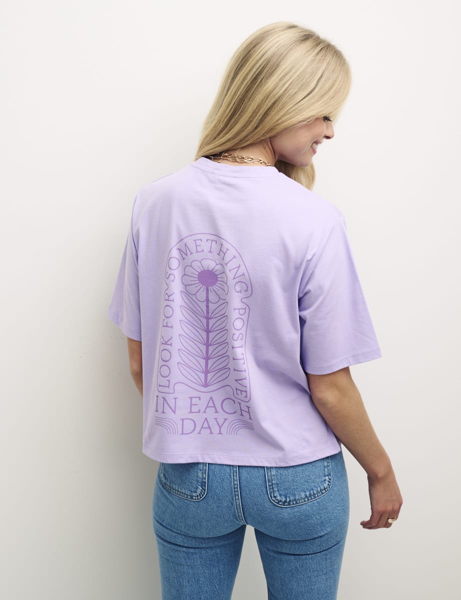 Purple Logo Graphic T-Shirt